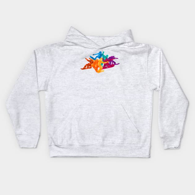 Snowboarding Kids Hoodie by Razym